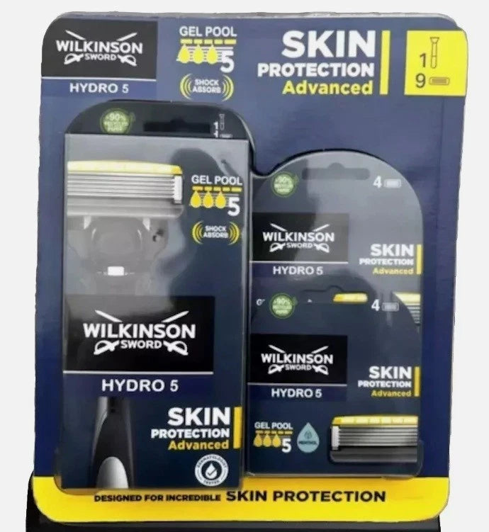 Wilkinson Sword Hydro 5 Skin Protection Advanced, 9 Blades + Handle