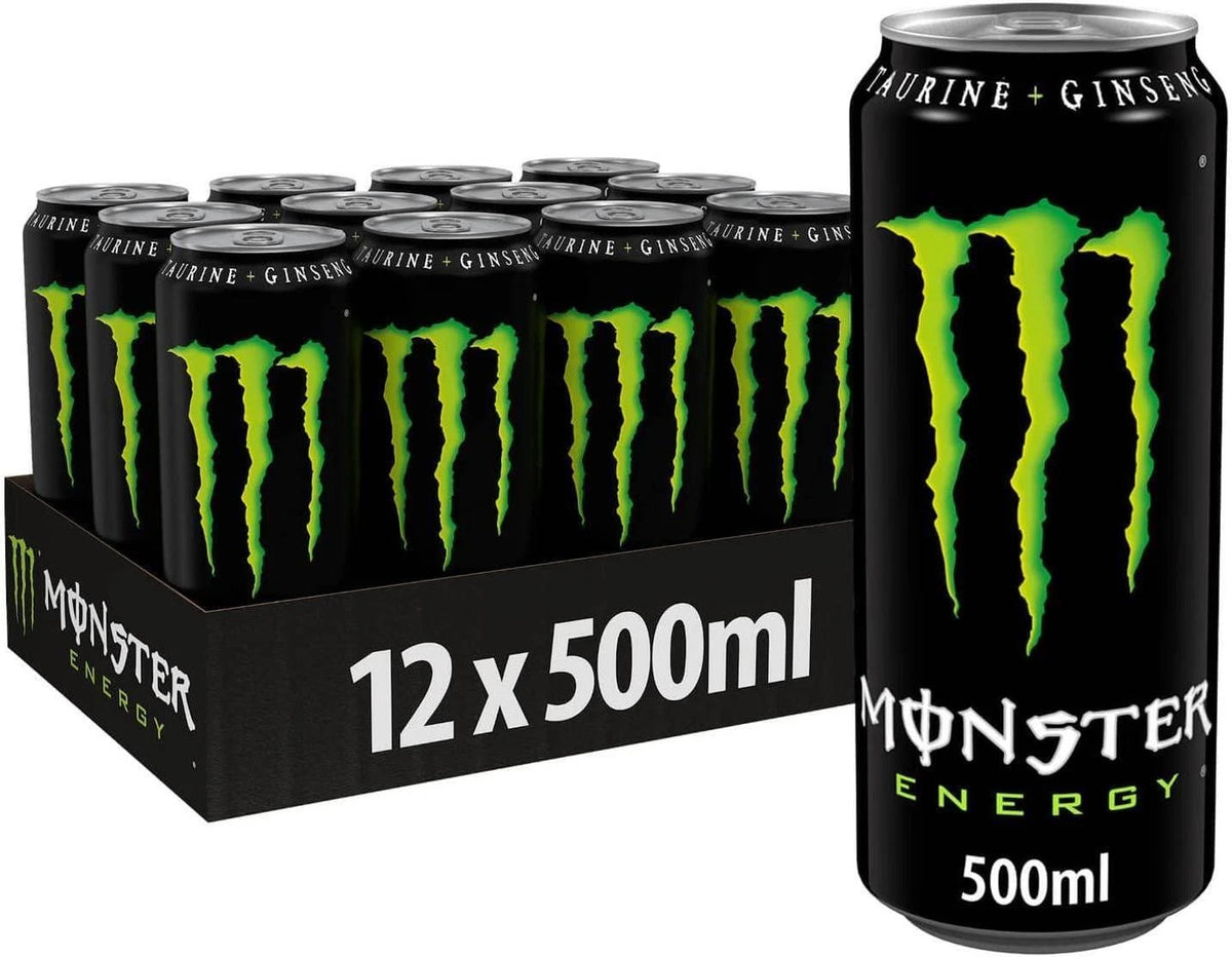 Monster Original Energy Drink 500ml Cans (Pack Of 12)