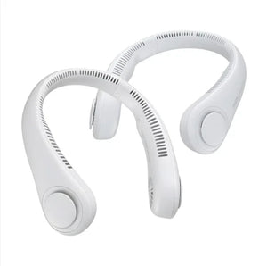 Jisulife Portable Personal Neck Fan 2 Pack Rechargeable Hands Free Bladeless