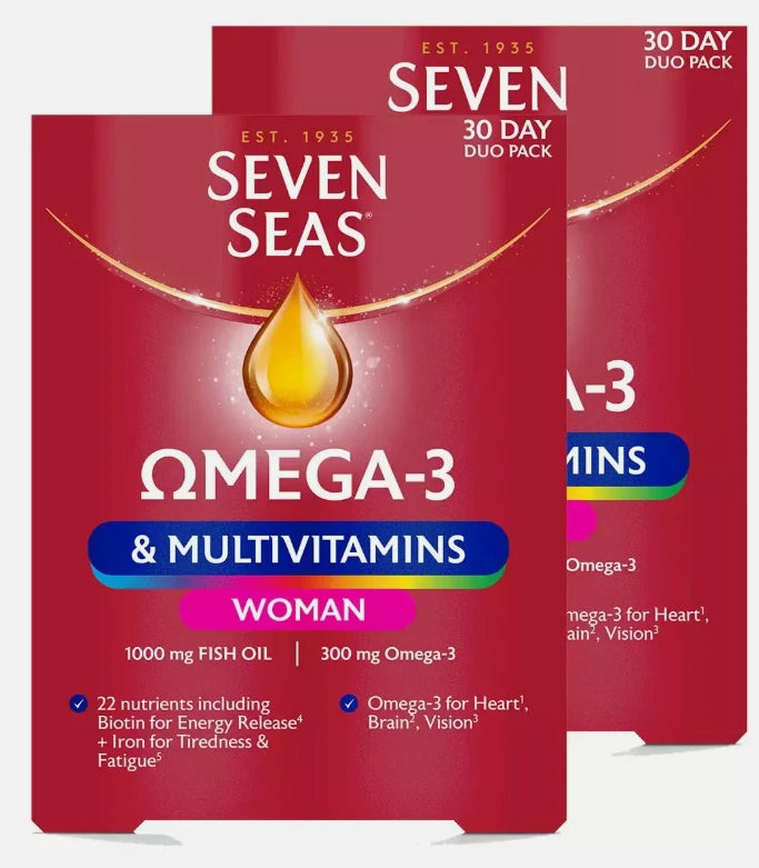 Seven Seas Omega 3 Multivitamins Woman, 2 x 60 Count
