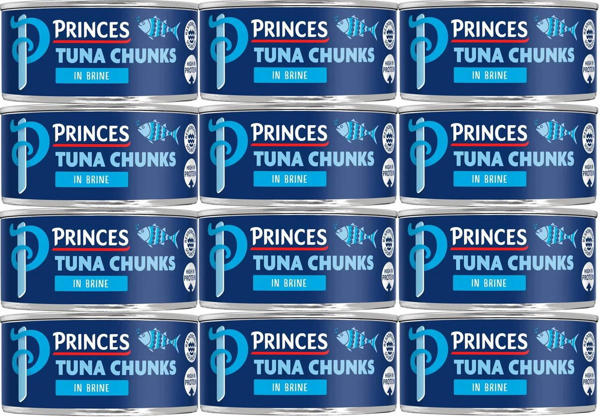 Princes Tuna Chunks in Brine 145g Pack of 12
