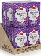 Bestin Basmati Microwave Rice, Long Grained Aromatic White Rice, 250g, 6 Pack