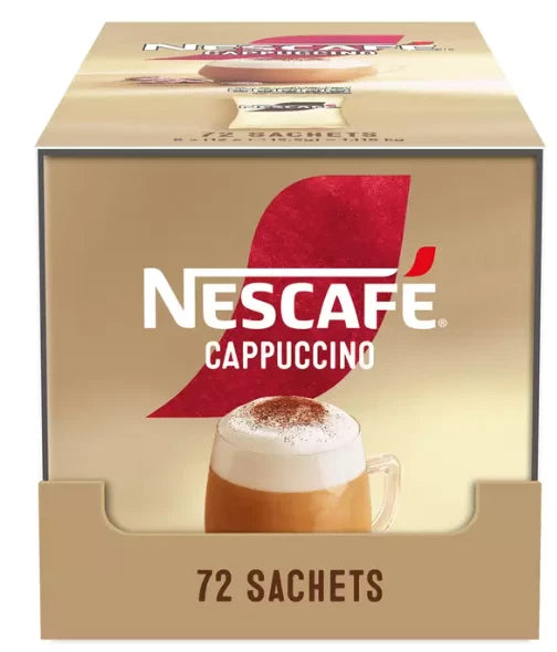 NESCAFÉ Cappuccino Instant Coffee Sachets - 72 x 15.5g