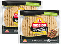 Mission Chargrilled Tortilla 6 Wraps Pack of 2