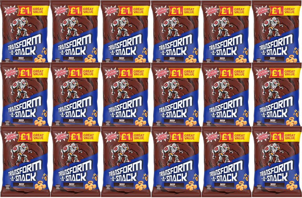 Golden Wonder Transform-a-Snack Beef Flavour Snacks 56g Pack of 18