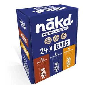 Nakd Yummy Mix Raw Fruit & Nut Snack Bar Gluten Free Variety Natural Pack 24x35g