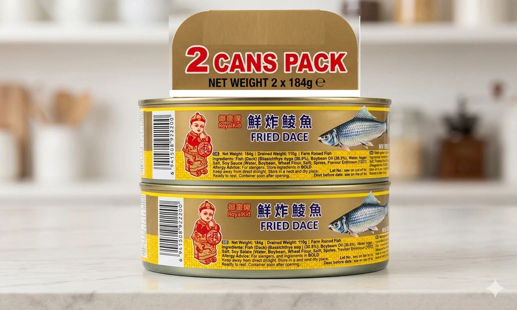 Fried Dace Preserved in Vegetable Oil 184g Canned Pack of 2