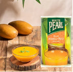 White Pearl Kesar Mango Pulp Sweetened 850g (Pack of 2)