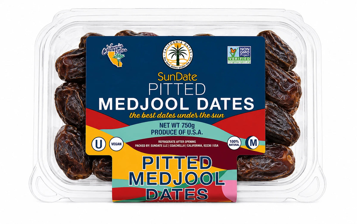 Sun Dates Premium California Pitted Medjool Rich Natural USA Pack 750g