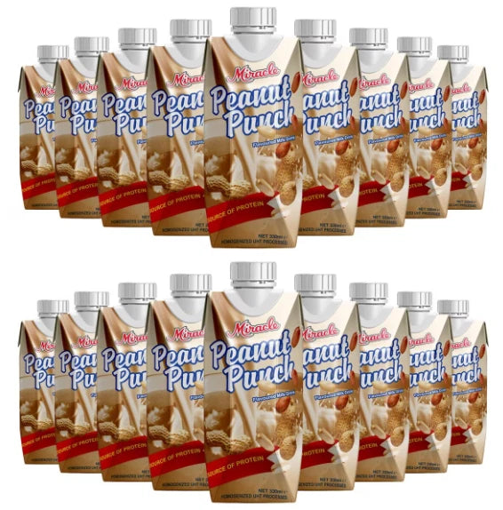 Miracle Peanut Punch Flavoured Milk Drink Pack of 18 x 330ml