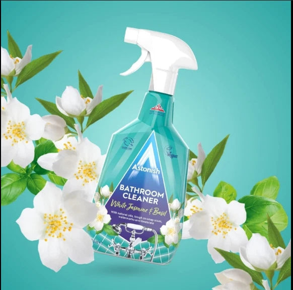 Astonish Bathroom Cleaner White Jasmine & Basil 750ml × 6