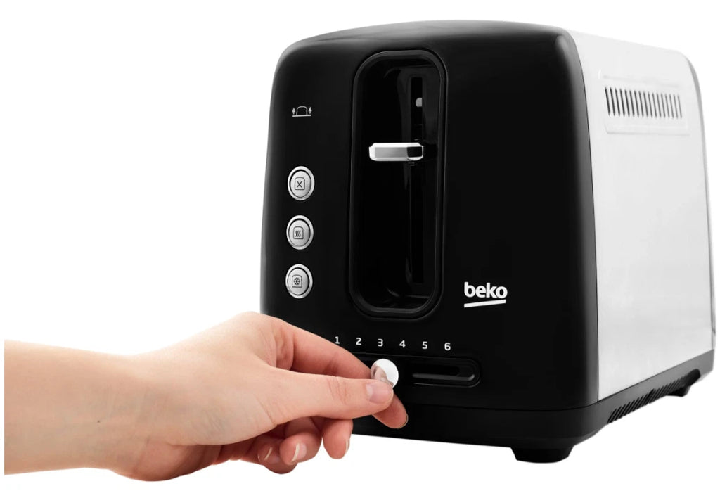 Beko TAM7201B Traditional 2 Slot Toaster In Black