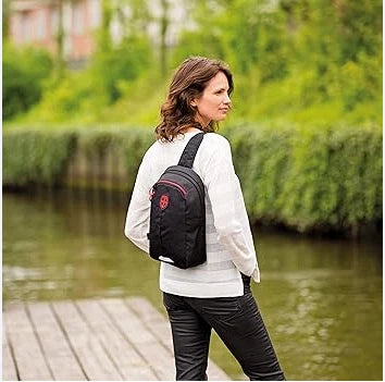 Ellehammer Urban Explorer Cross Body Backpack Bag Black