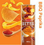Bestin Bites BBQ Paprika Flavour Crisp Snack 140g Pack of 12 Tubes