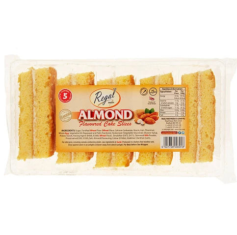 Regal Bakery Classic 5 Almond Cake Slices (Pack of 2)