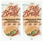 Dina 12 Wholemeal Pitta Bread, Stone Baked in Authentic Oven