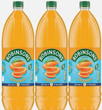 Robinsons Real Fruit Double Strength Orange Squash Juice No Sugar Pack 3 x 1.75L