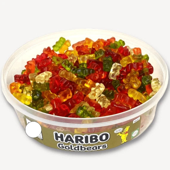 Haribo Goldbears Candy Fruit Jelly Gold Gummy Bear Sweet kid Treat Tub Pack1.4Kg