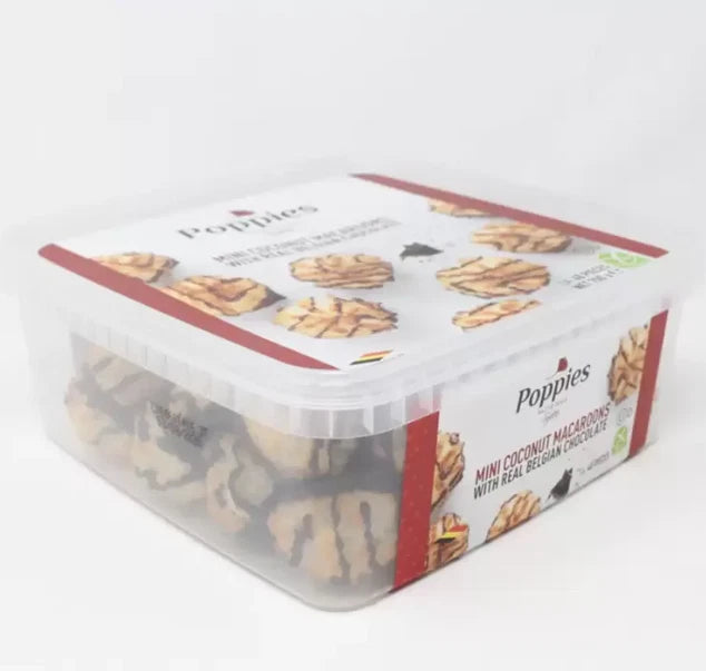 Poppies Mini Coconut Macaroons with Real Belgian Chocolate, 700g