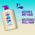 Aussie Miracle Moist Macadamia Nut Oil Hair Shampoo & Conditioner Set Pack 2x1L
