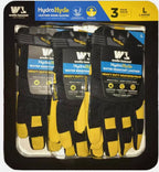 Wells Lamont Hydra Hyde Leather Work Gloves Safety Waterproof Size L Pack 3Pairs