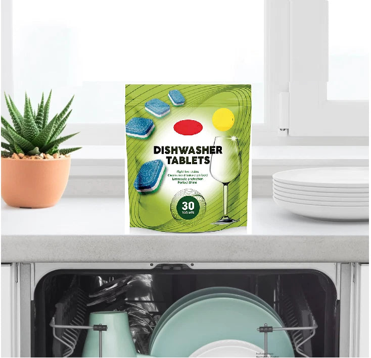 Bestin Dishwasher Tablets, 30 Count Advanced Degreasing Formula