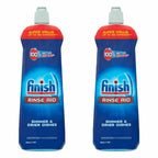 Finish Rinse Aid 800ml Dishwasher Rinse Drying Agent pack of 2