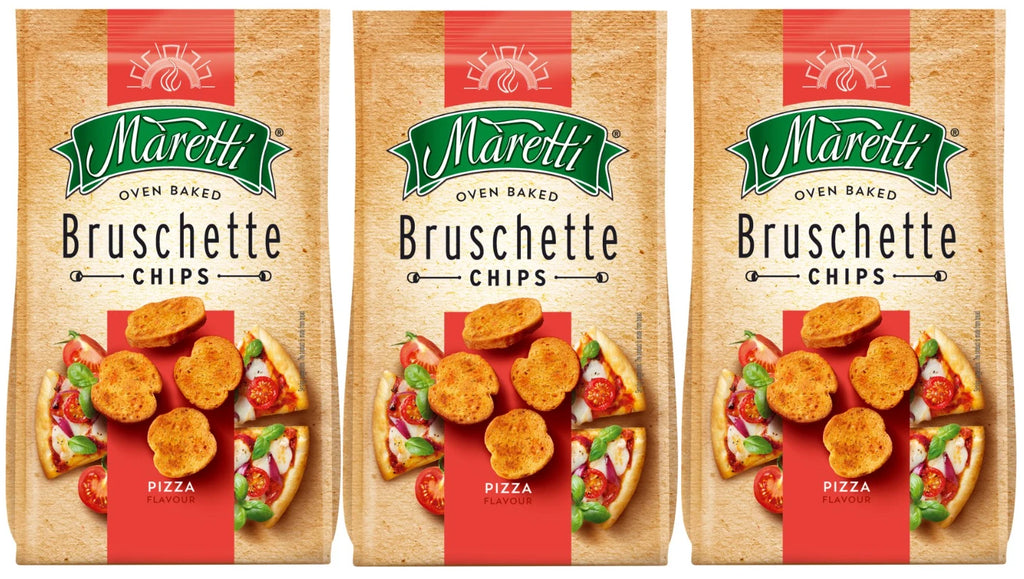 Maretti Bruschette Oven Baked Chips Pizza Flavour 70g Pack of 14