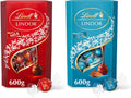 Lindt Lindor Milk Chocolate & Salted Caramel Milk Chocolate Truffles, 600g Each