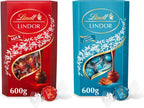 Lindt Lindor Milk Chocolate & Salted Caramel Milk Chocolate Truffles, 600g Each