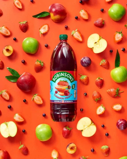 Robinsons Summer Fruits Double Strength Fruit Squash Juice No Sugar Pack 3x1.75L