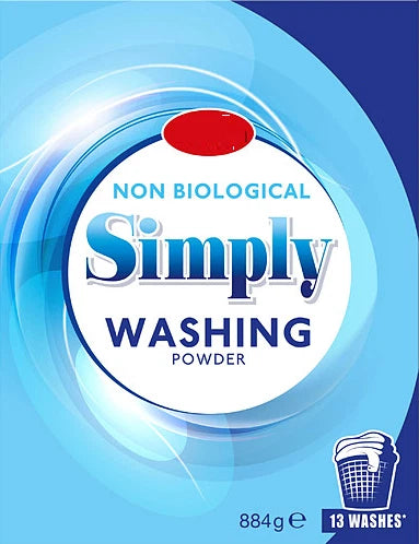 Bestin Simply Non Biological Washing Powder, 884g , 13 Washes Pack of 6