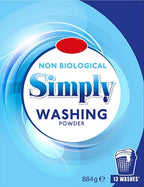 Bestin Simply Non Biological Washing Powder, 884g , 13 Washes Pack of 6