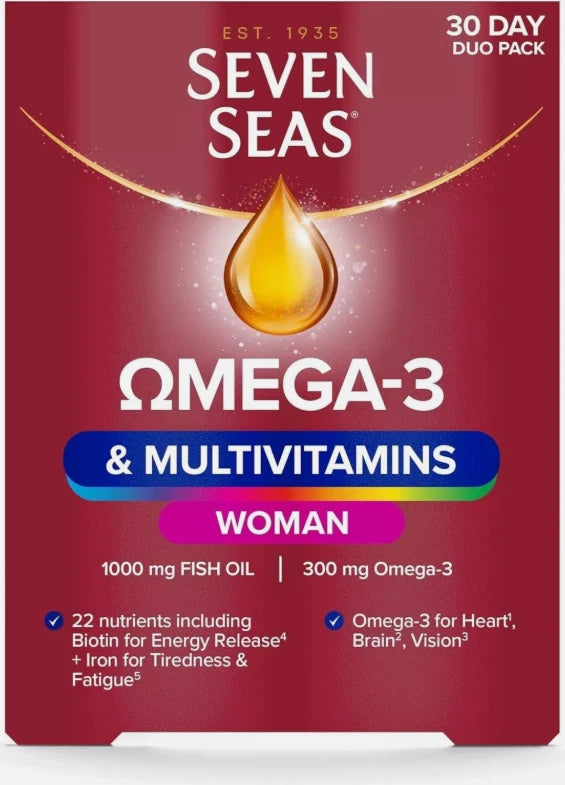 Seven Seas Omega 3 Multivitamins Woman, 2 x 60 Count