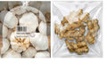 1kg Fresh White Garlic Bulb & 1kg Fresh Ginger Root Ideal for Home and Catering