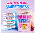 Sweetzone Candy Floss Halal Sweets Tub 20g x 12 Pack, Sweets Bulk, Retro Sweets