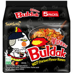 Samyang Buldak Hot Chicken Flavor Ramen Noodles 5 Pack of 140g