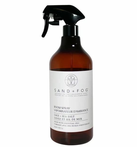 Sand + Fog Home Textile & Room Fragrance Scent Sage & Sea Salt Spray Bottle 1L