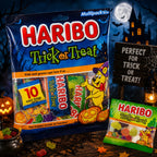 Haribo Halloween Trick or Treat Fruit Flavour Jelly & Foam Sweets 10 x 16g