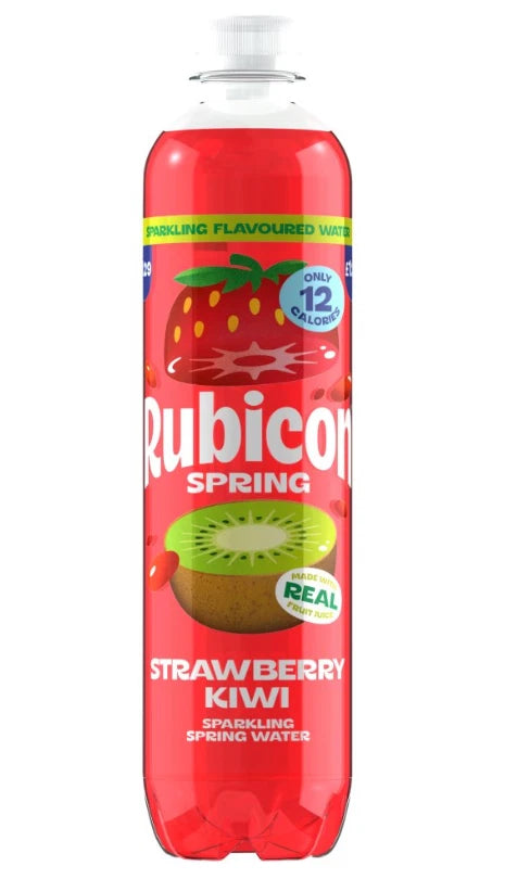 Rubicon Spring Strawberry Kiwi Sparkling Water Bottle 500ml x 12
