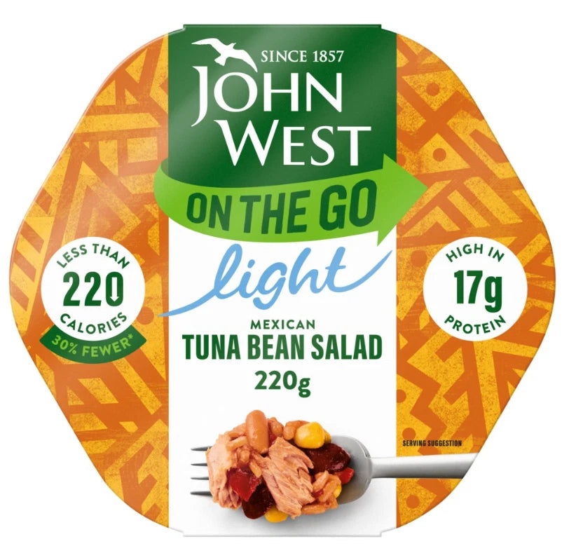 John West on the Go Light Mexican Tuna Bean Salad 220g x 6