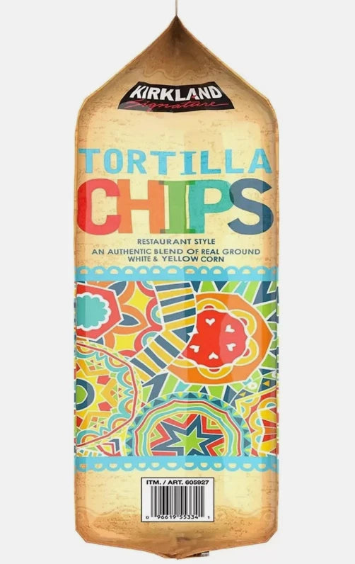 Kirkland Signature Tortilla Chips Real Ground Corn Snack Crisp Pack of 1.13kg