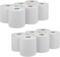 White Roll 2 Ply, Large Roll of Disposable Paper Hand Towels 12 pack