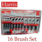 Harris Smoothglide 16 Piece Paint Brush Set, 0.5", 1", 1.5", 2", 3"
