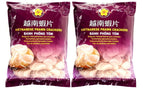 Gold Plum Vietnamese Uncooked Prawn Crackers Chips Snacks 1kg (Pack of 2)