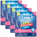 Crystale 4 x 2kg Dishwasher Salt for Dishwashers and Water Softeners, Easy-Pour