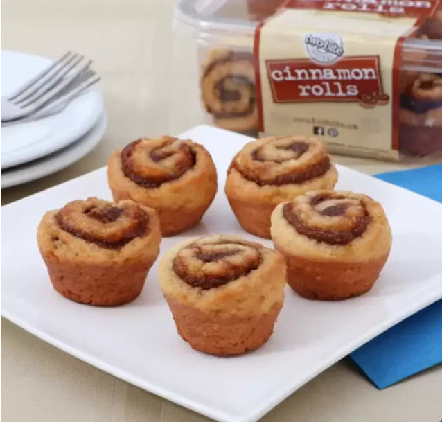 Two-Bite Cinnamon Rolls Rich Sweet Honey Sugar Glazed Filling Dough Snack 890g