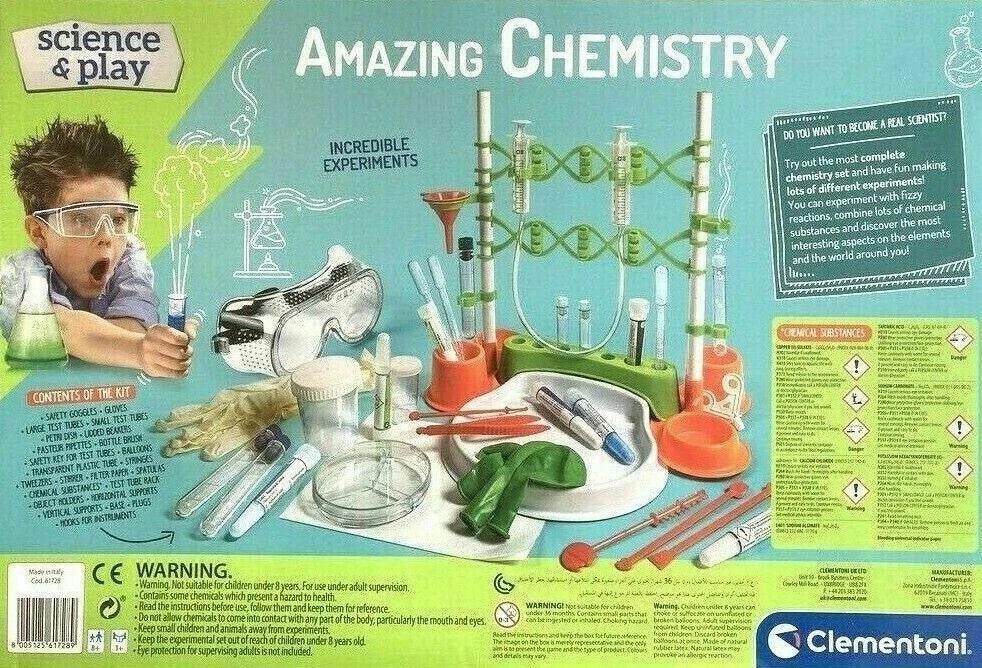 Clementoni Science & Play Amazing Chemistry Scientific Lab Set (8+ Years)