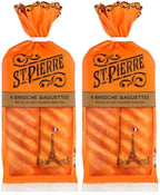 St Pierre Brioche Baguettes 2 Bags of 4 Catering French Brioche Bread