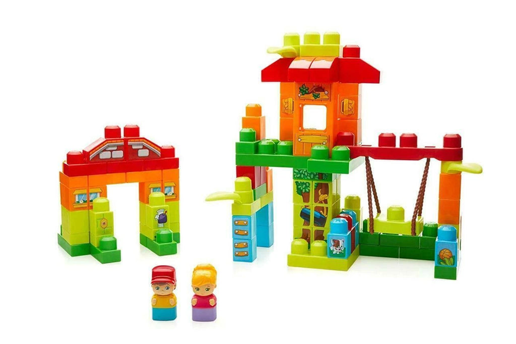 Fisher Price Mega Bloks Treehouse Playdate With 2 Block Buddies 120 Pc